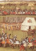 unknow artist Cavalry and pikemen assembled at Therouanne in 1513 for the meeting between Henry VIII and the Emperor Maximilian I oil